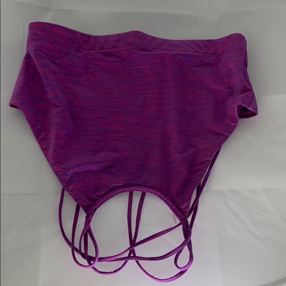 Miss behave fit purple sport bra.